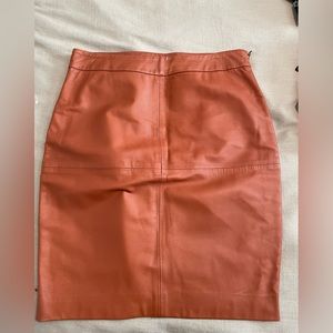 REAL Leather Trina Turk Skirt Size 6
